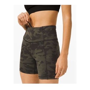Lululemon fast and free green Camo shorts 6